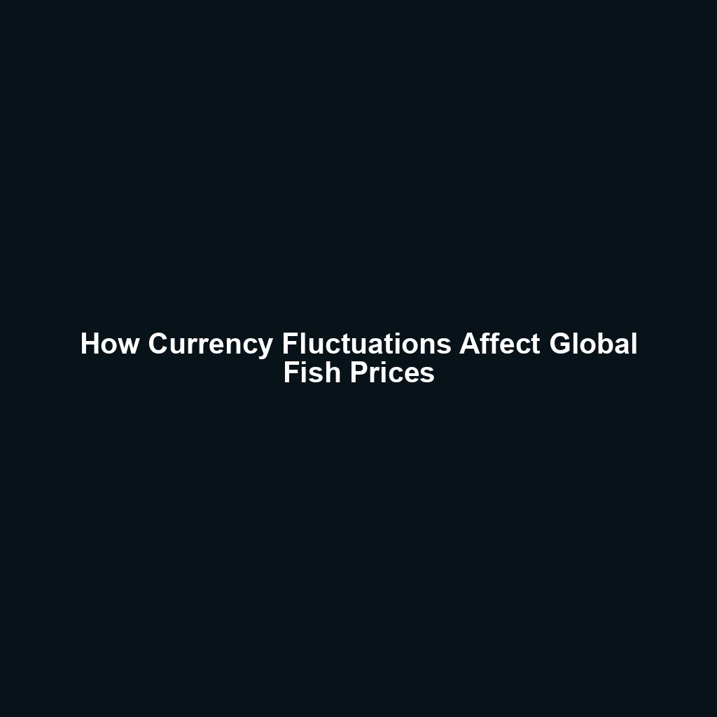 How Currency Fluctuations Affect Global Fish Prices