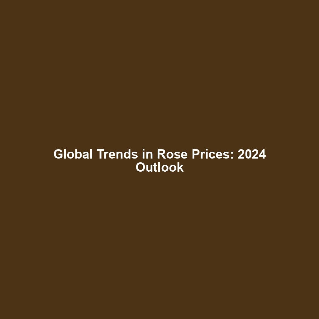 Global Trends in Rose Prices: 2024 Outlook