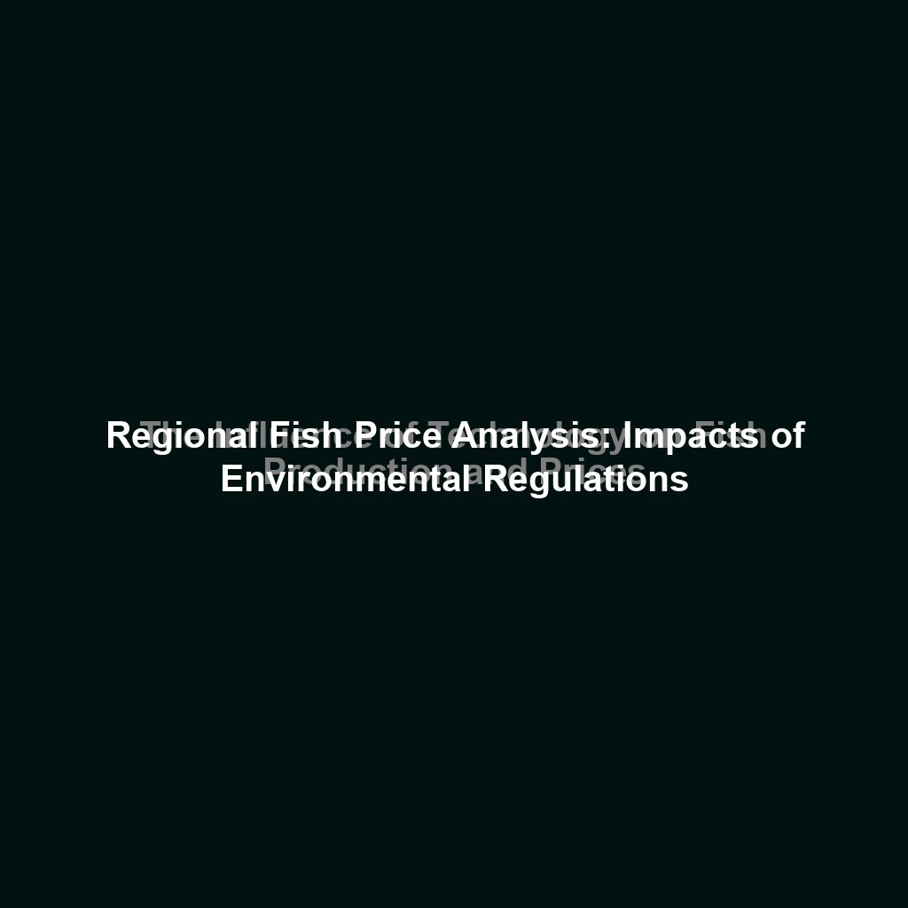 The Influence of Technology on Fish Production and Prices