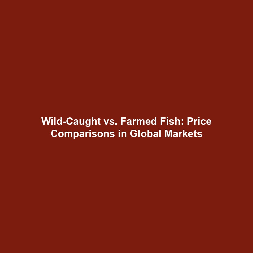 Wild-Caught vs. Farmed Fish: Price Comparisons in Global Markets