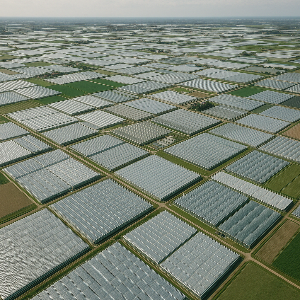 Expansion of greenhouse agriculture worldwide