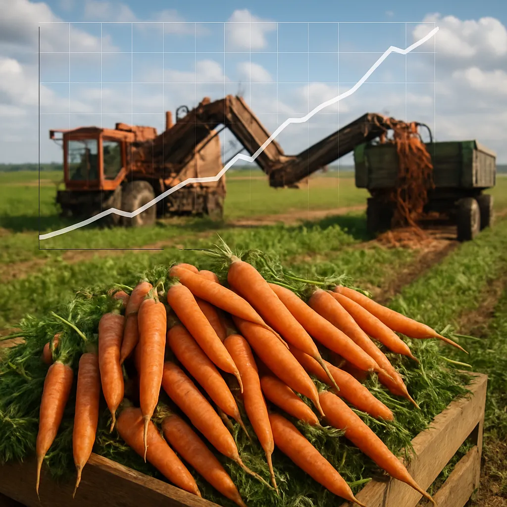 Growth trends in industrial carrot production