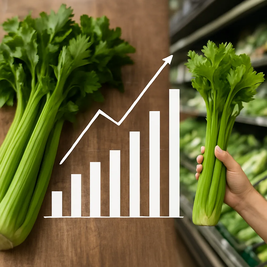 Celery market developments and shifting consumer demand