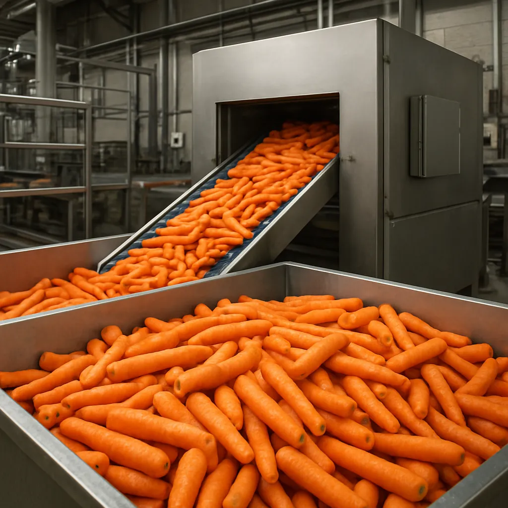 Carrot production for freezing industries