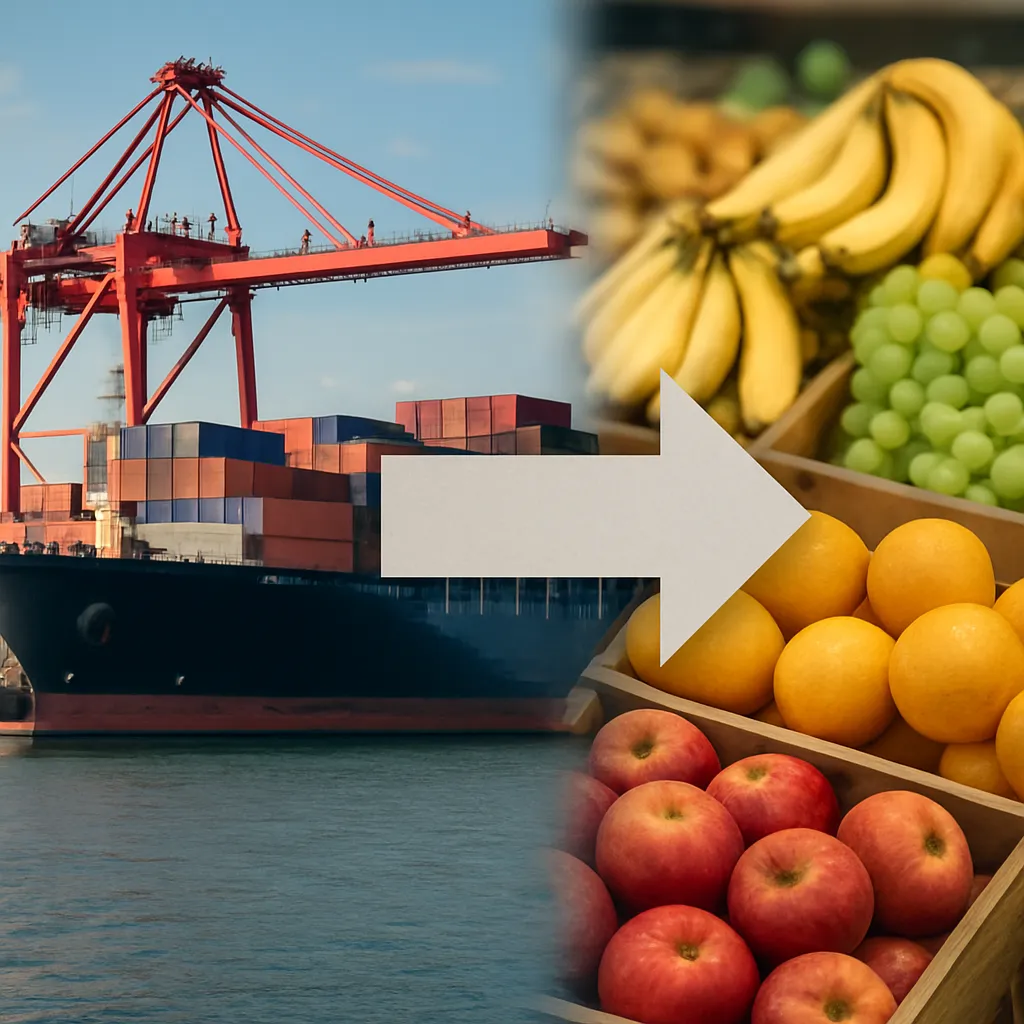 How trade tariffs influence fruit import patterns