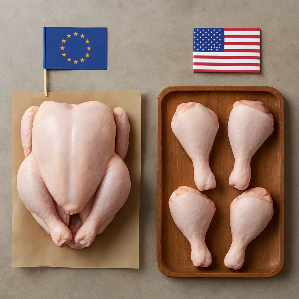 Europe–US poultry price comparisons