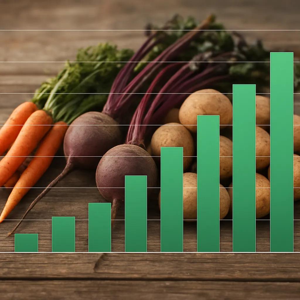 Export growth in root vegetables across Europe