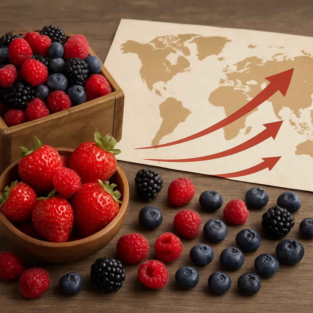 Wild berry market development and export potential