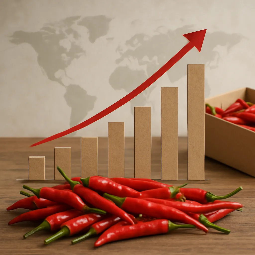 Chili pepper market growth and export trends