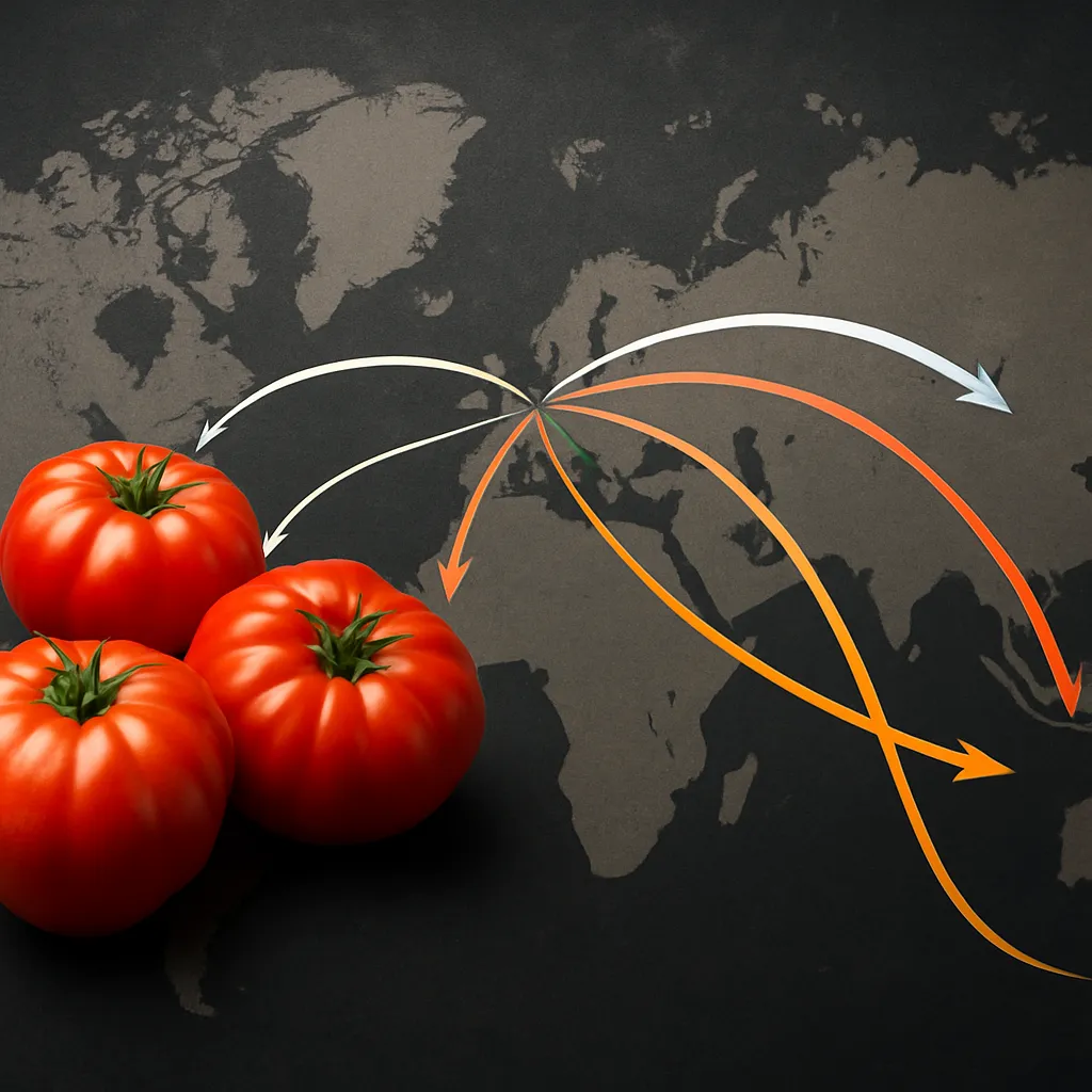 Trade flows in beefsteak (oxheart) tomatoes