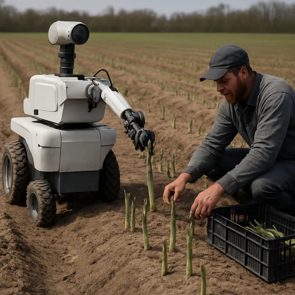 Asparagus harvesting robotics and labor challenges